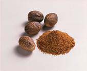 nutmeg, nutmeg seeds, nutmeg powder